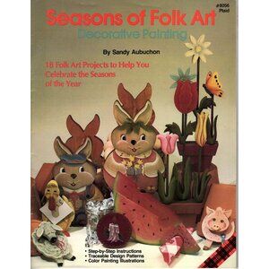 Plaid Seasons of Folk Art Decorative Painting Instruction Pattern Book 1985